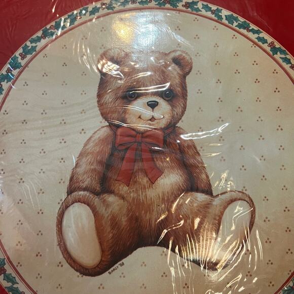 Vintage 1989 House of Llyod Christmas country Teddy Bear  set of 3 gift bags NEW - Picture 4 of 4